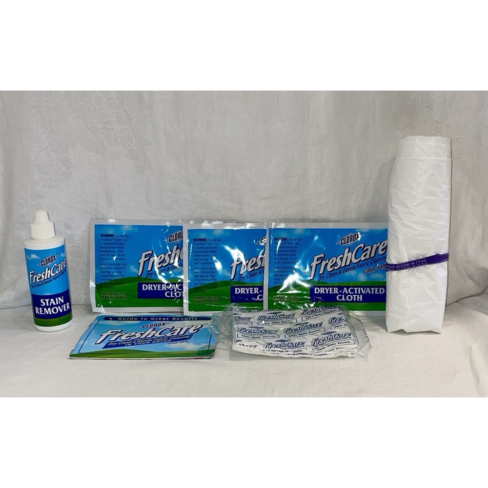 Clorox FreshCare Kit Dryer Activated Refill Cloths W/ Bag Discontinued Product!